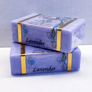The Grecian Soap LAVENDER Goat's Milk & Olive Oil Natural Beauty Bar, 6 oz(2pck)
